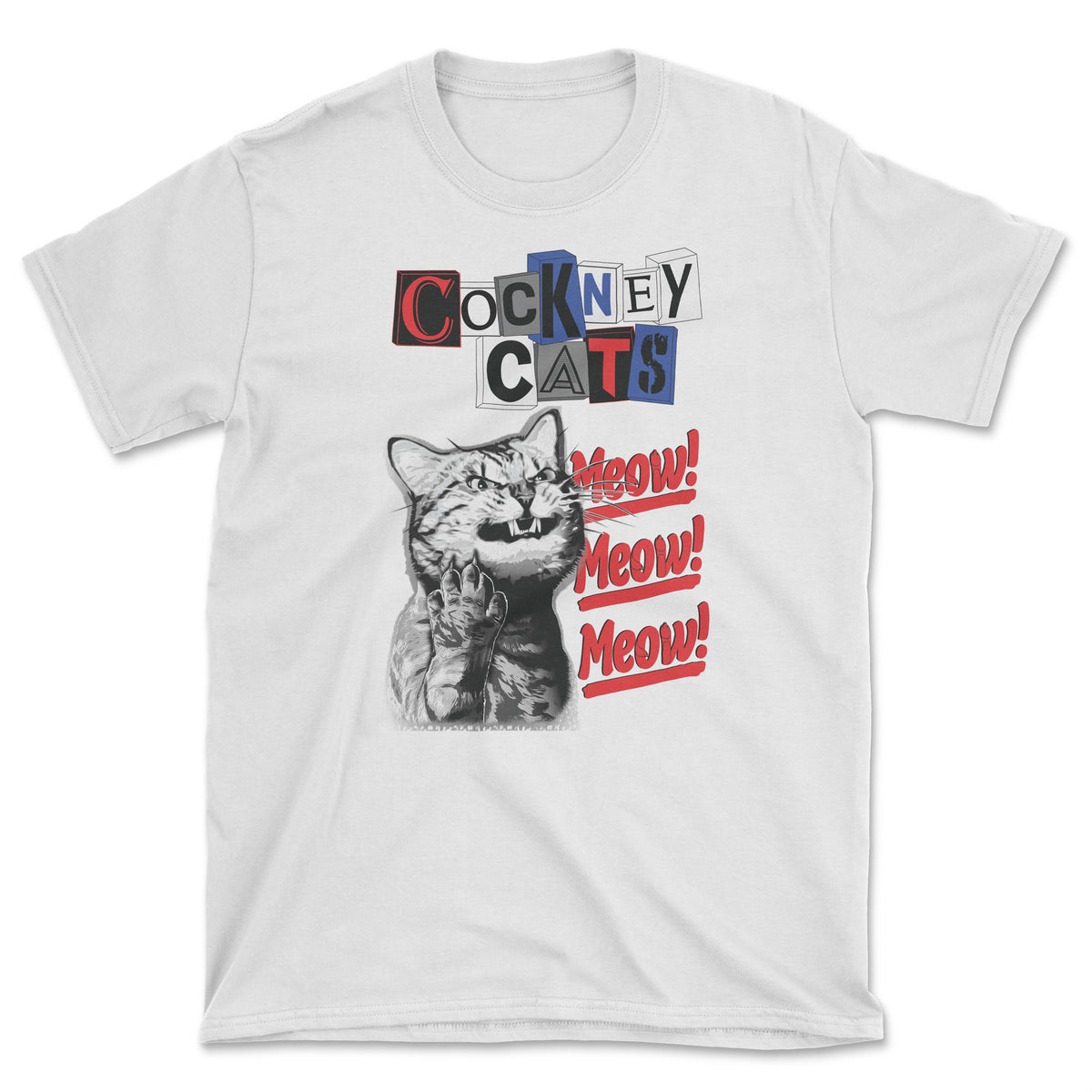 Meow Angry Cat Men's T-Shirt